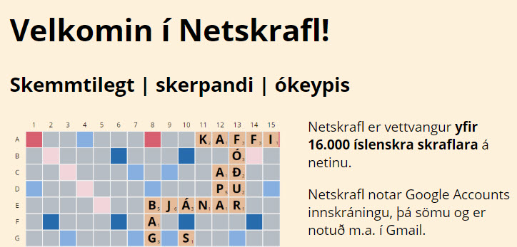 Netskrafl eða Scrabble